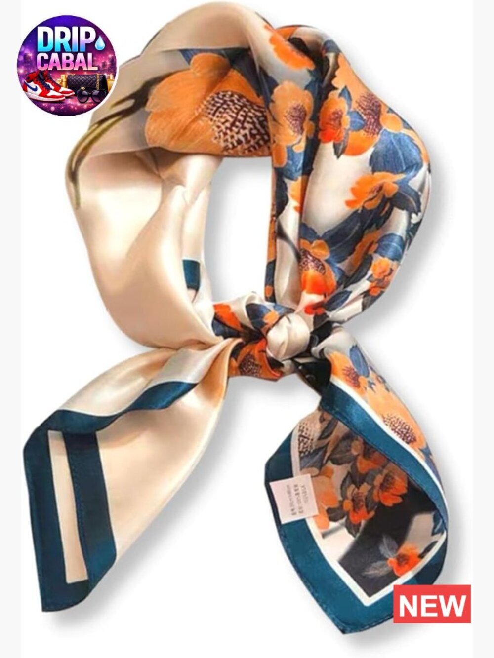 100% Pure Mulberry Silk Square Scarf 27"x27" Neckerchief Hair Scarf Gift Packed